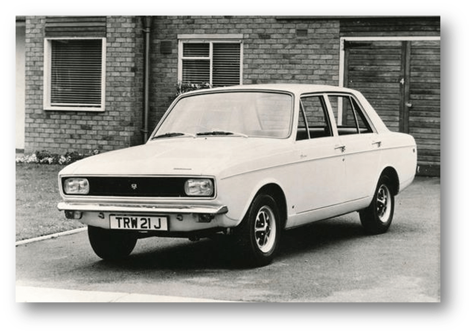 Picture of a 1970s Hillman Hunter car
